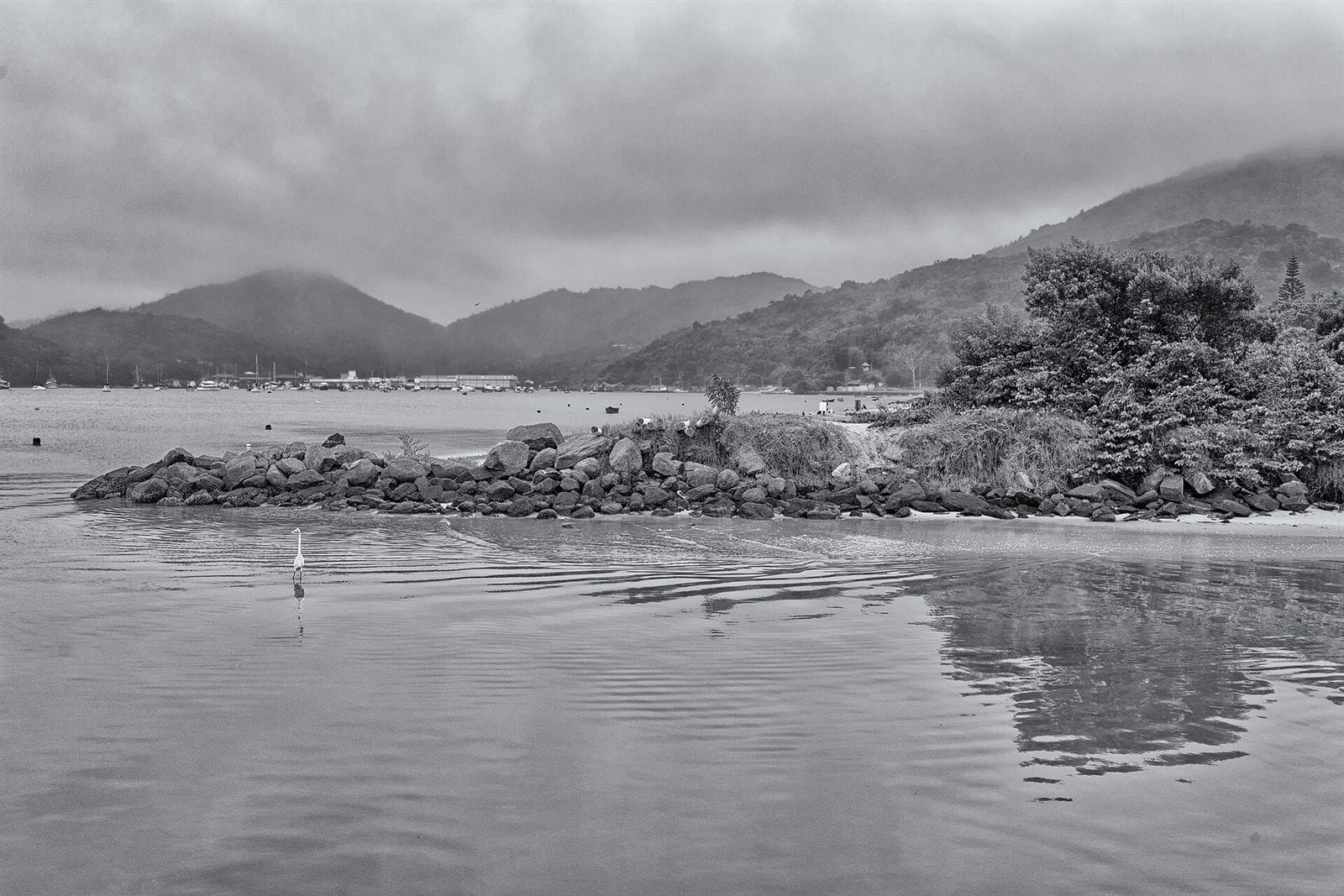 Vista de Porto Belo, no litoral norte de Santa Catarina