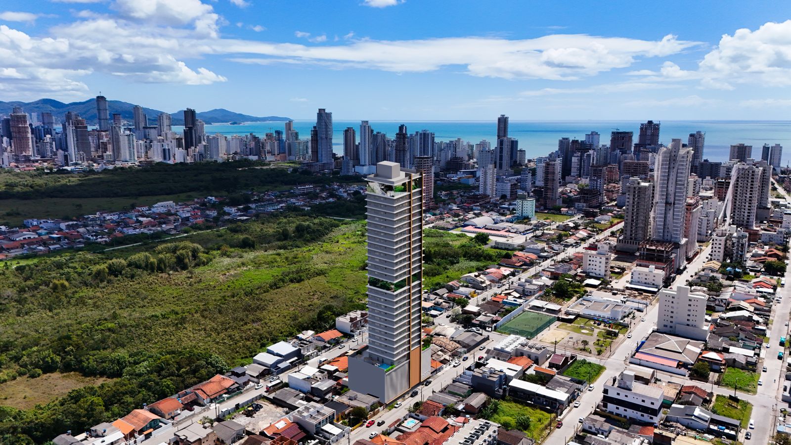 Render do Elevare Home, em Porto Belo