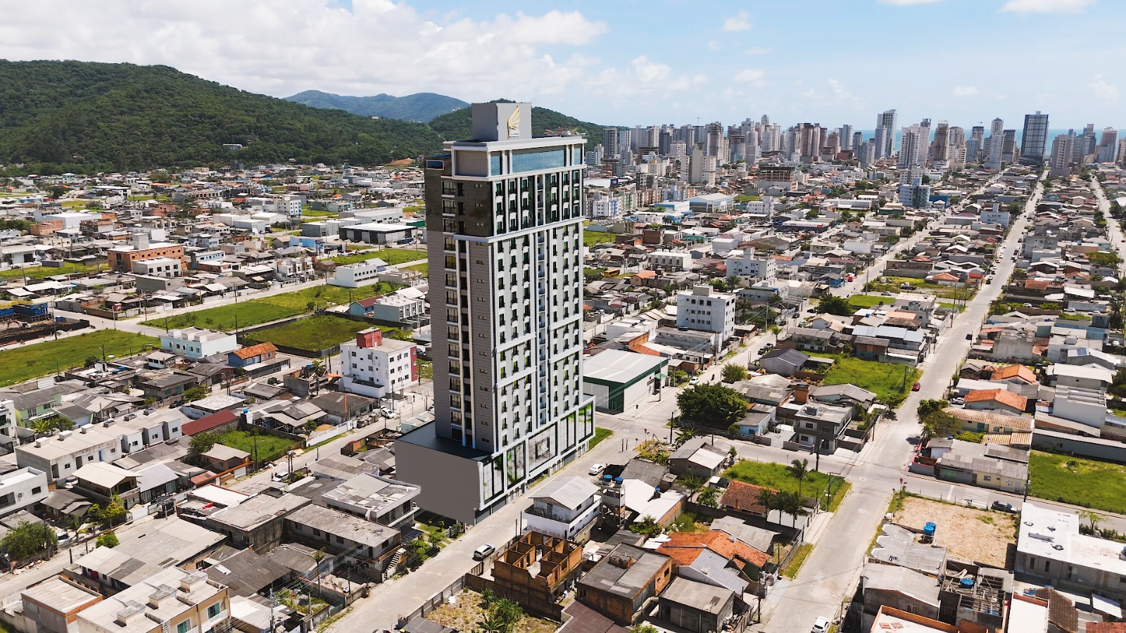 Fachada do Maranata Residencial, em Itapema