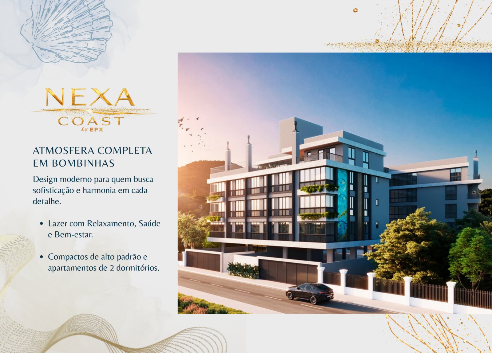 Fachada do Nexa Coast, em Bombinhas